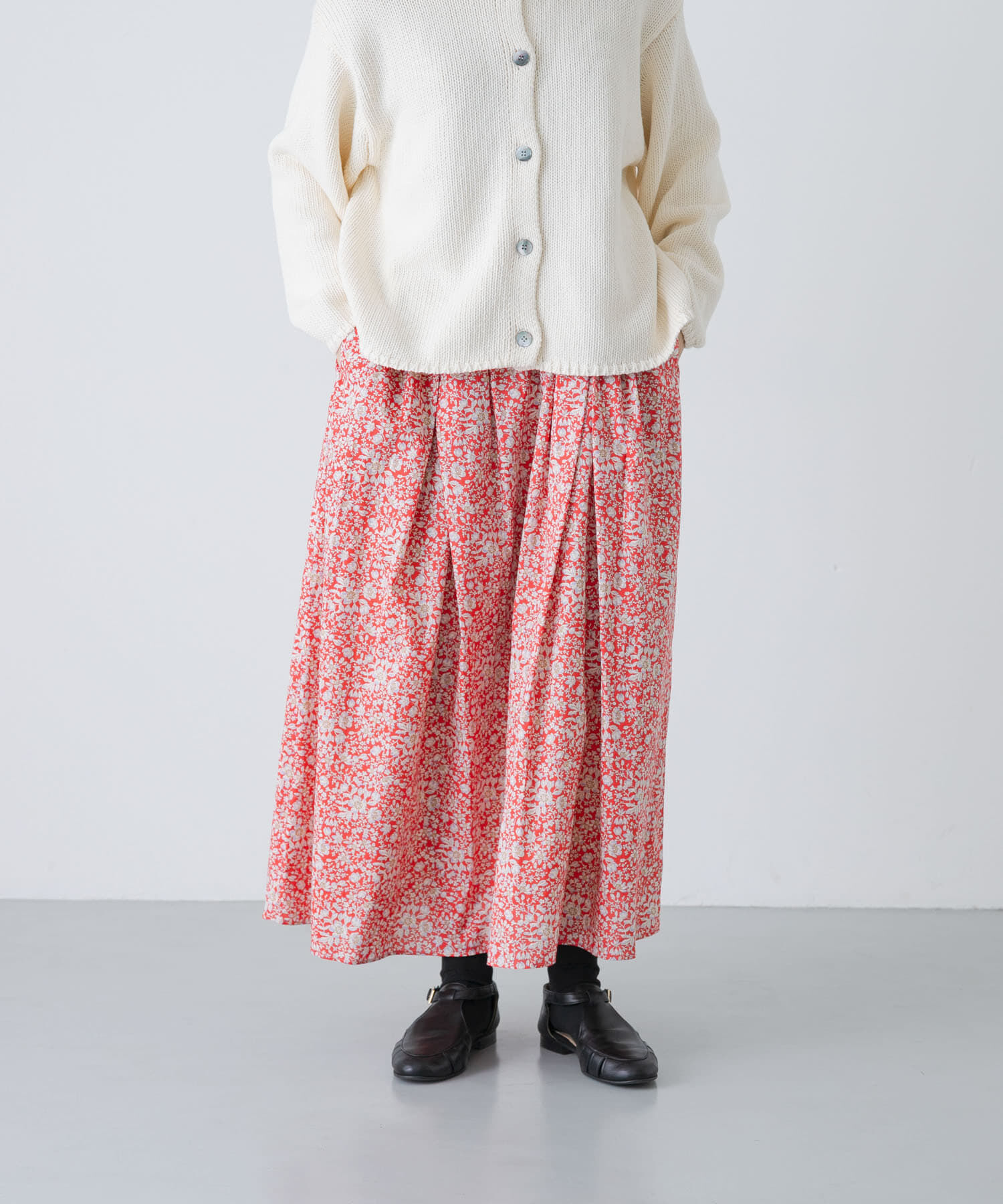 かぐれ「リバティプリントスカート」|スカート|