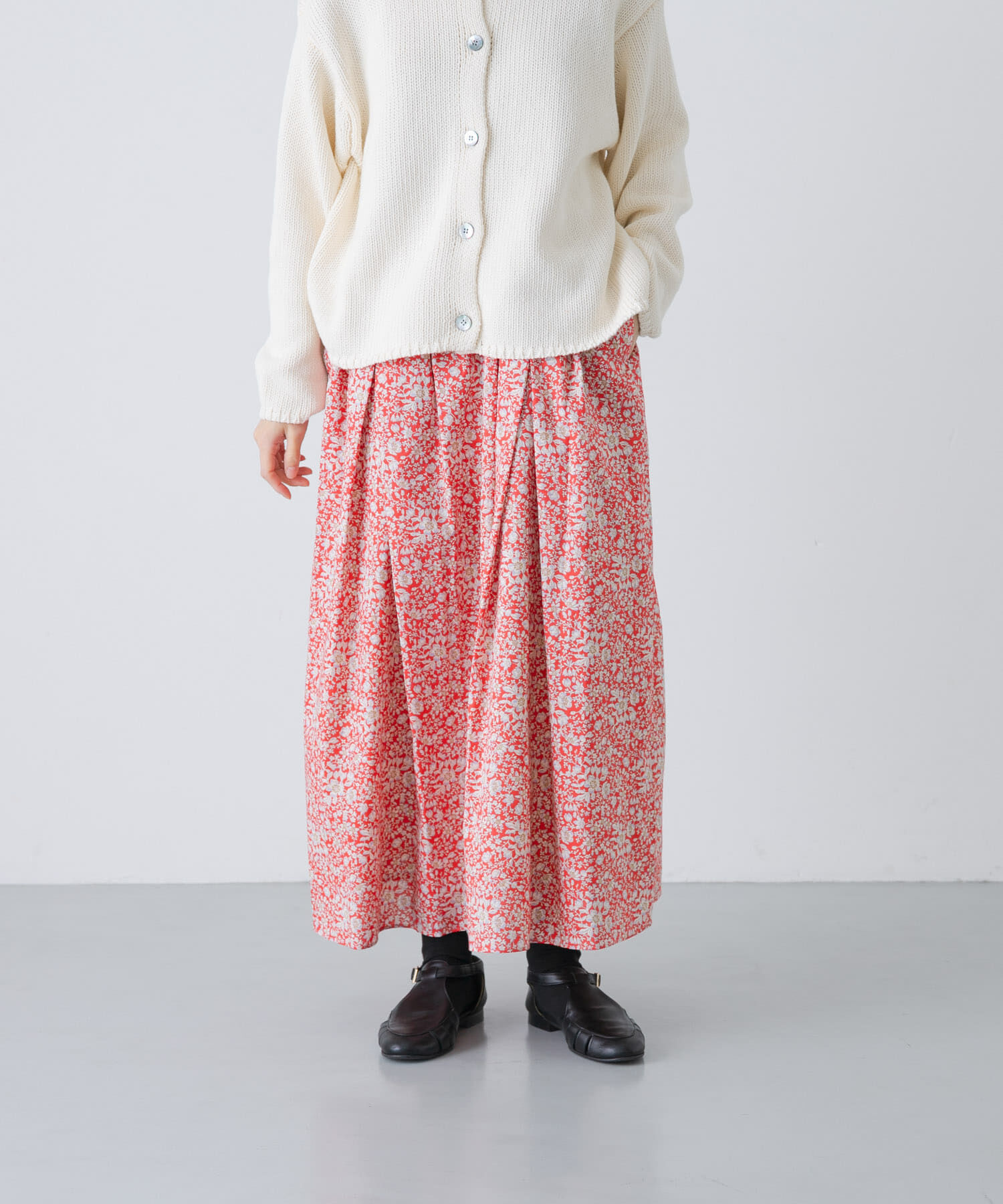 かぐれ「リバティプリントスカート」|スカート|