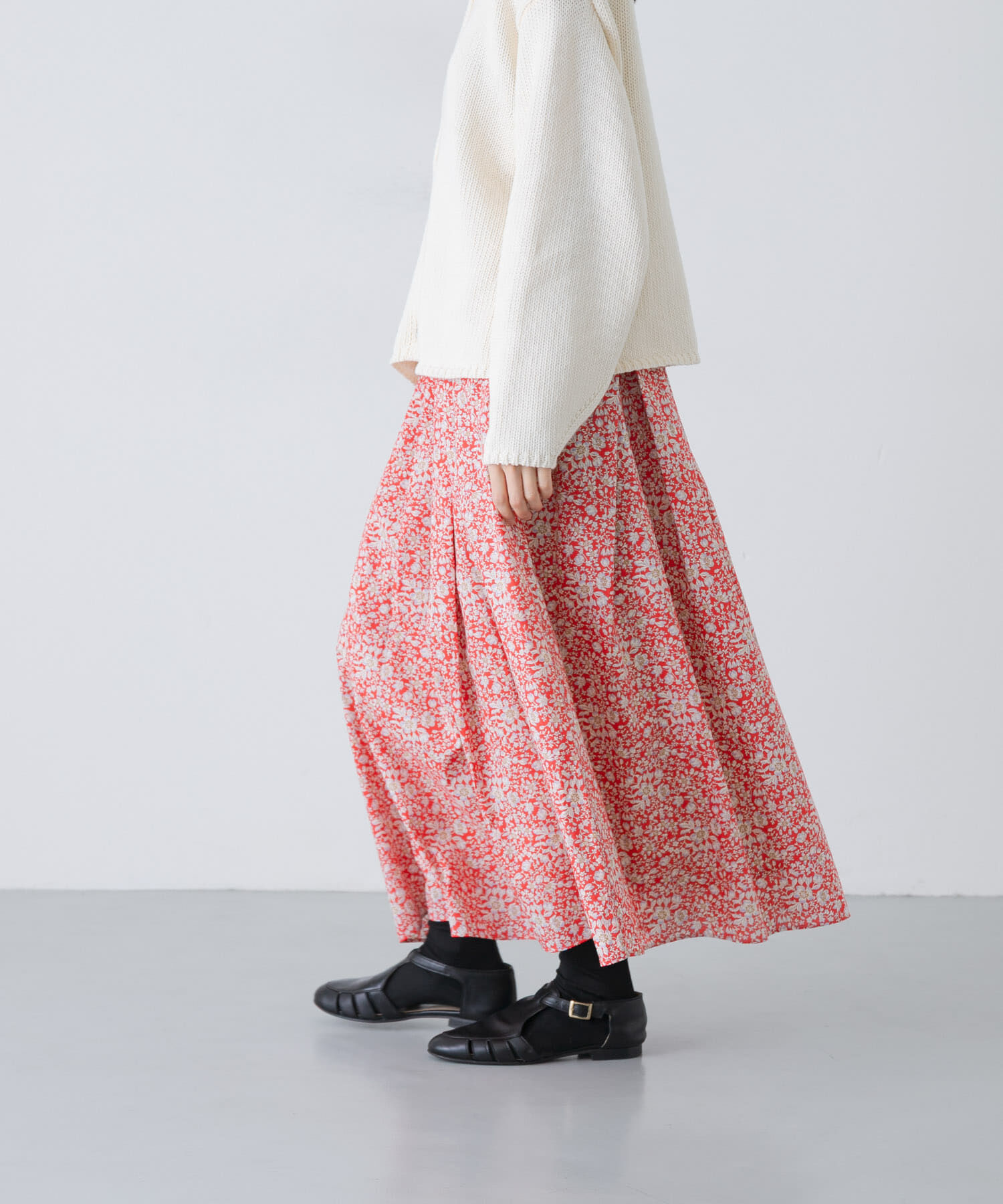 かぐれ「リバティプリントスカート」|スカート|