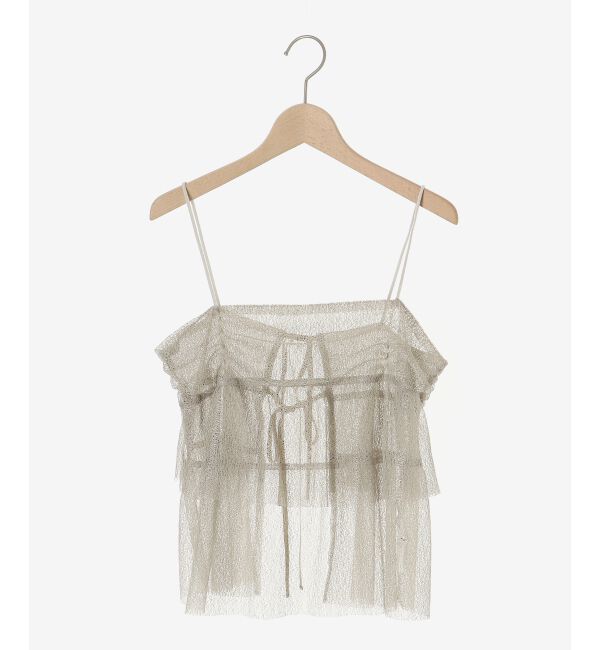 le.coeur blanc「メロンチュールキャミブラウス」|シャツ・ブラウス|