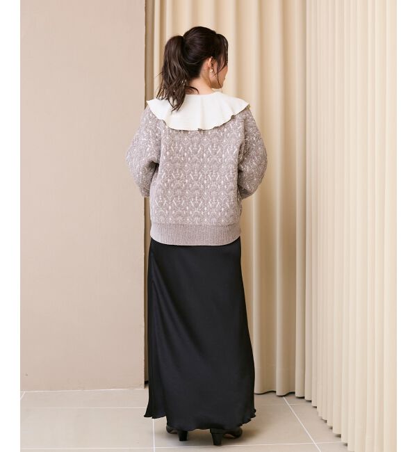  「《手洗い可能》マットサテンナロースカート」|スカート|