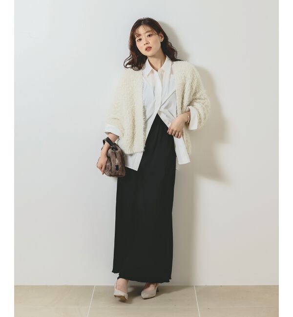  「《手洗い可能》マットサテンナロースカート」|スカート|