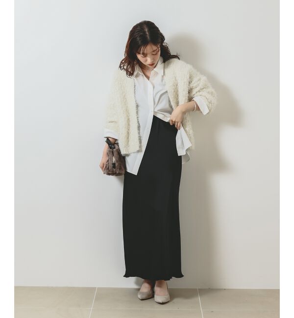  「《手洗い可能》マットサテンナロースカート」|スカート|