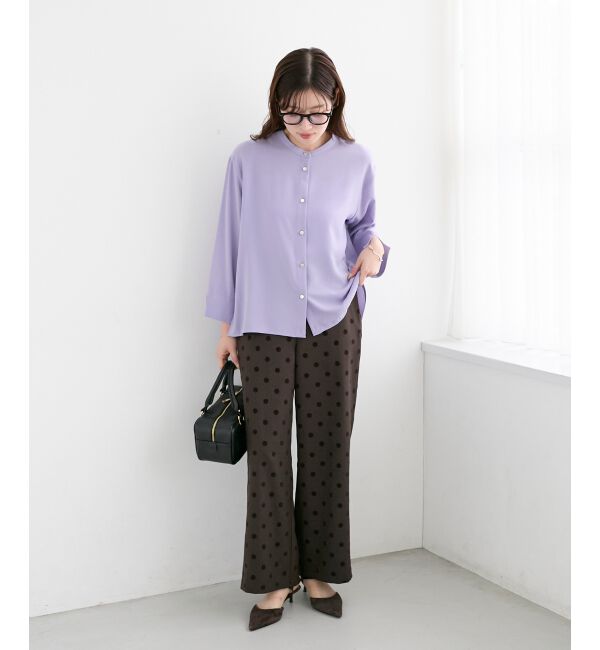  「《手洗い可能》ドットワイドパンツ」|その他|