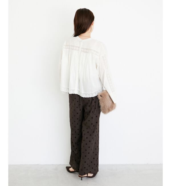  「《手洗い可能》ドットワイドパンツ」|その他|