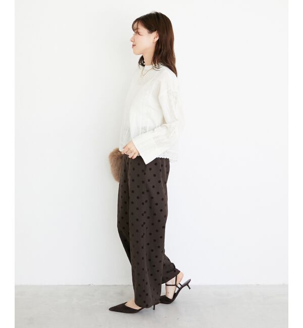  「《手洗い可能》ドットワイドパンツ」|その他|
