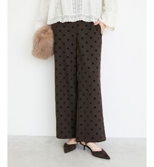  「《手洗い可能》ドットワイドパンツ」|その他|