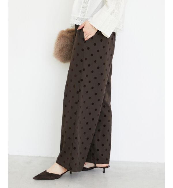  「《手洗い可能》ドットワイドパンツ」|その他|