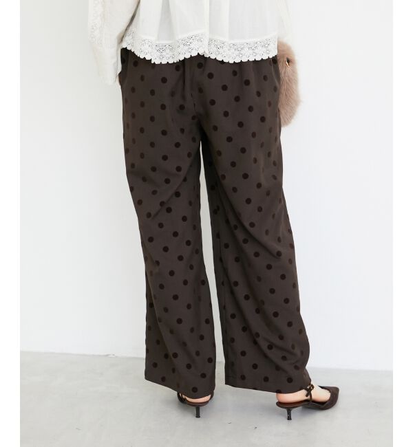  「《手洗い可能》ドットワイドパンツ」|その他|