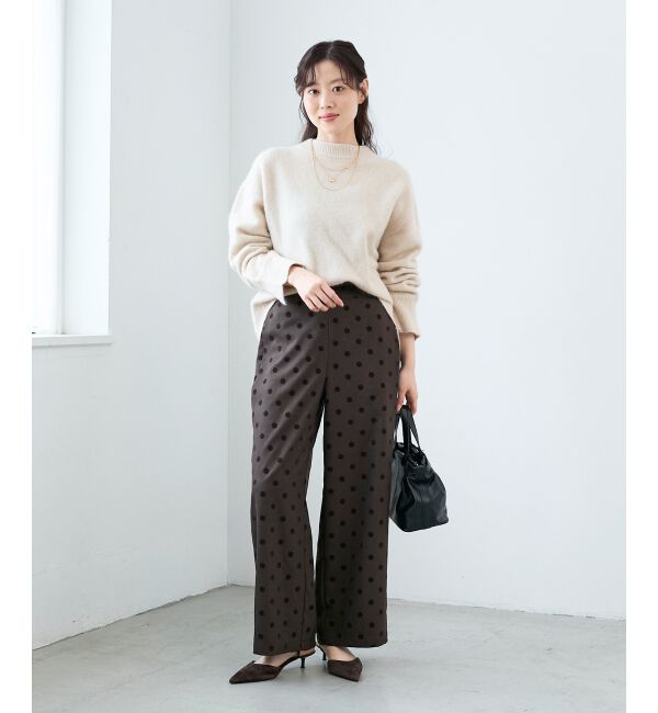  「《手洗い可能》ドットワイドパンツ」|その他|
