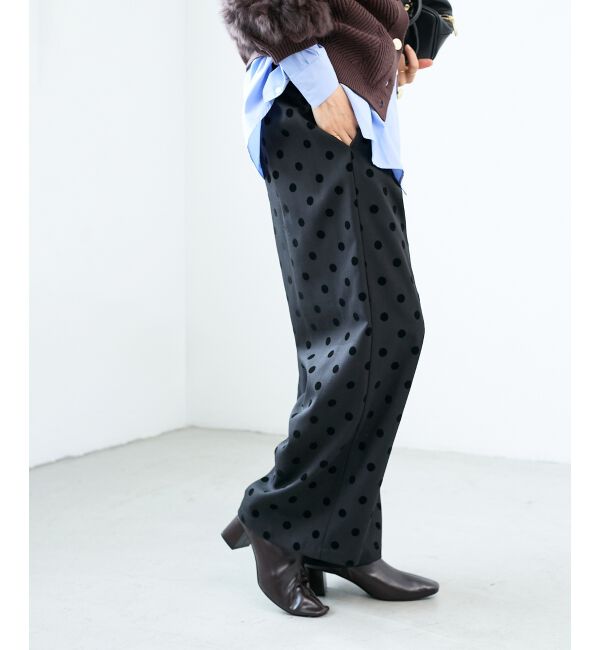  「《手洗い可能》ドットワイドパンツ」|その他|