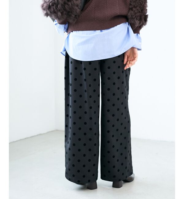  「《手洗い可能》ドットワイドパンツ」|その他|