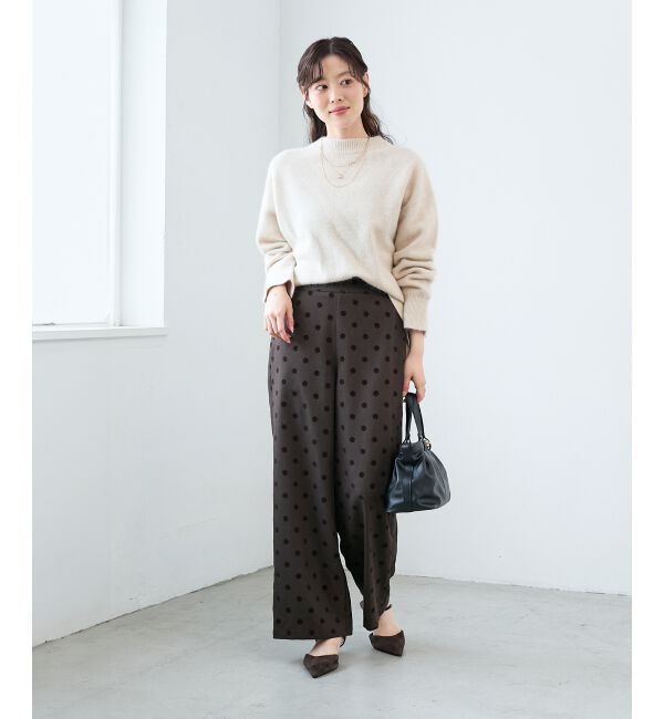  「《手洗い可能》ドットワイドパンツ」|その他|