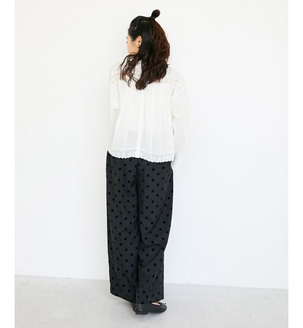  「《手洗い可能》ドットワイドパンツ」|その他|