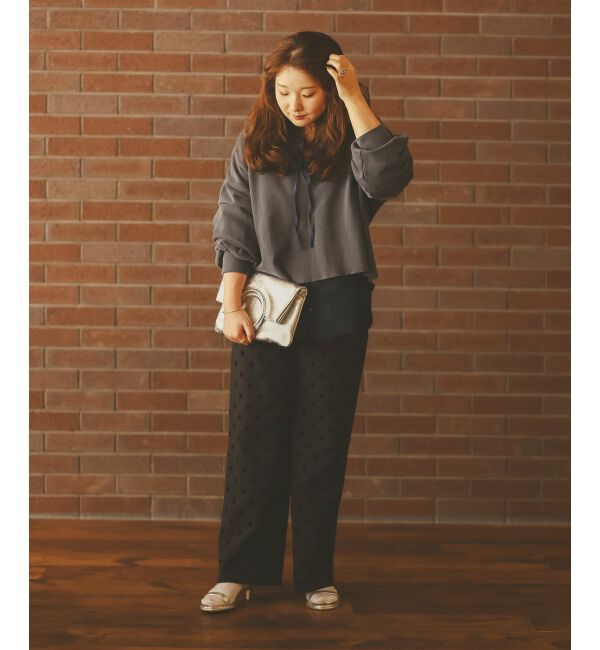  「《手洗い可能》ドットワイドパンツ」|その他|