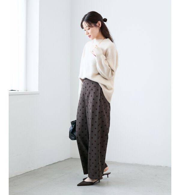  「《手洗い可能》ドットワイドパンツ」|その他|
