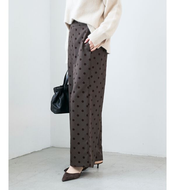  「《手洗い可能》ドットワイドパンツ」|その他|