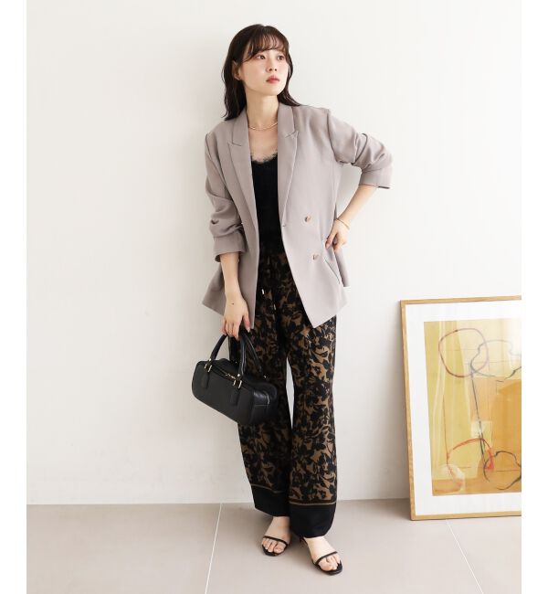  「パネルフラワープリントパンツ」|その他|