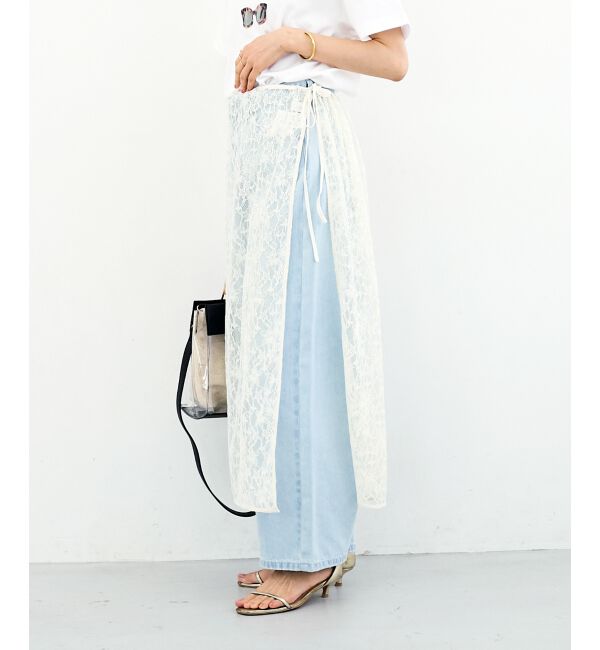  「Elisa Novelli レースラップスカート」|スカート|