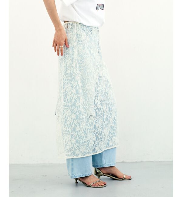  「Elisa Novelli レースラップスカート」|スカート|