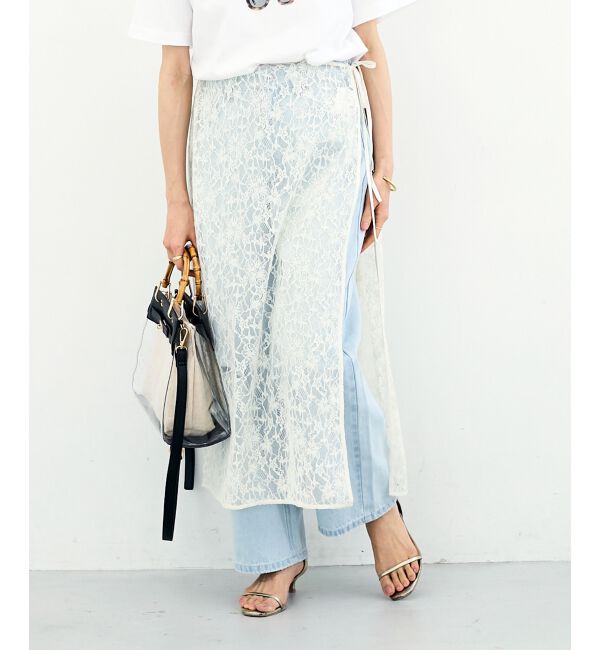  「Elisa Novelli レースラップスカート」|スカート|