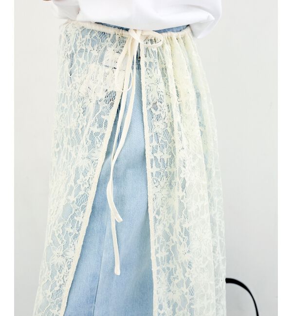  「Elisa Novelli レースラップスカート」|スカート|