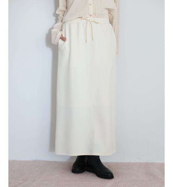  「カットジョーゼットナロースカート」|スカート|