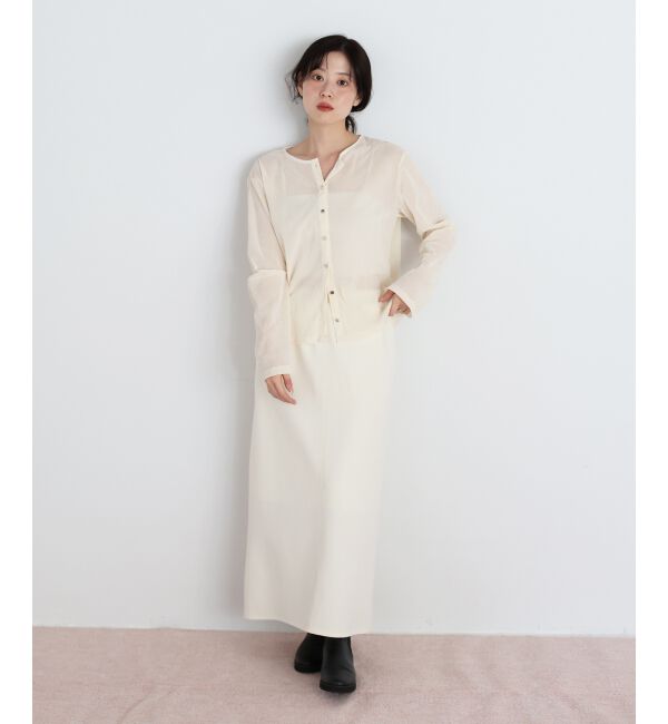  「カットジョーゼットナロースカート」|スカート|