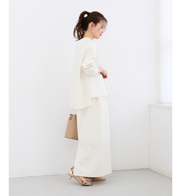  「カットジョーゼットナロースカート」|スカート|
