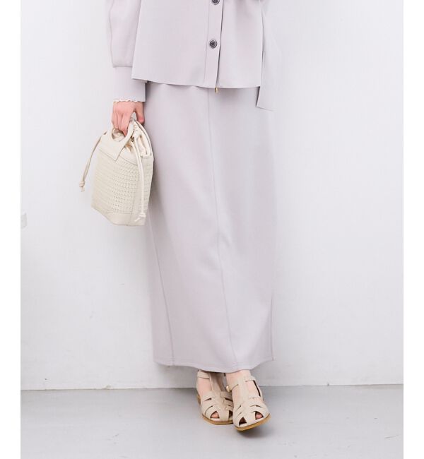  「カットジョーゼットナロースカート」|スカート|