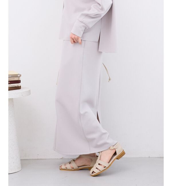  「カットジョーゼットナロースカート」|スカート|