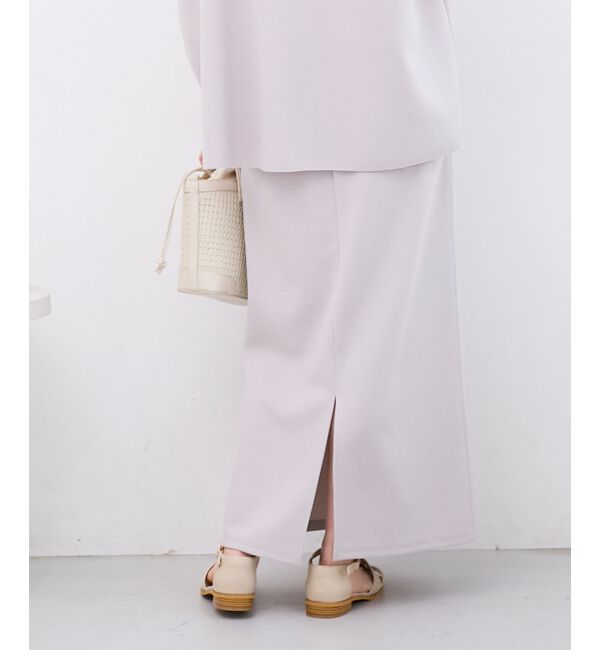  「カットジョーゼットナロースカート」|スカート|