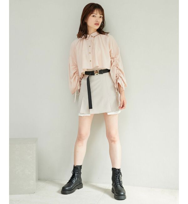 MAJESTICLEGON「ベルトsetプリーツスカパン」|キュロット|