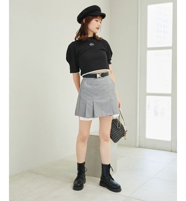 MAJESTICLEGON「ベルトsetプリーツスカパン」|キュロット|