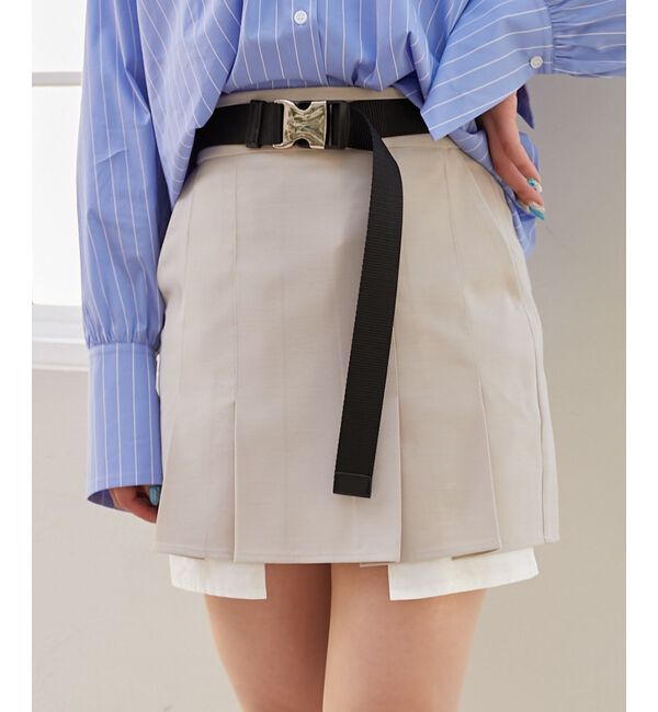 MAJESTICLEGON「ベルトsetプリーツスカパン」|キュロット|