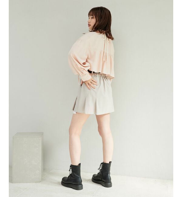 MAJESTICLEGON「ベルトsetプリーツスカパン」|キュロット|