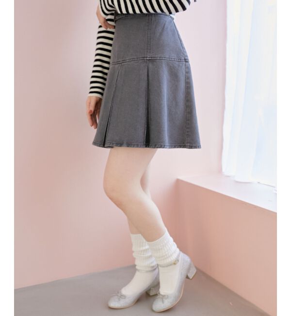 MAJESTICLEGON「ボックスプリーツミニスカパン」|キュロット|