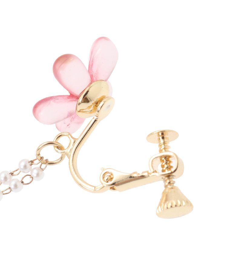 Maison de FLEUR「クリアフラワーイヤリング」|イヤリング|