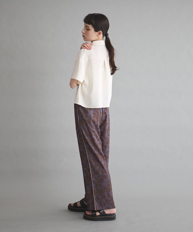 GARAGE OF GOOD CLOTHING「スラブツイルハーフスリーブブラウス」|シャツ・ブラウス|