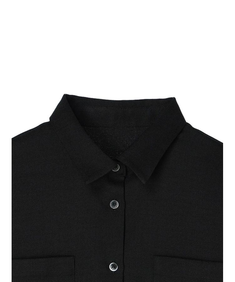 GARAGE OF GOOD CLOTHING「スラブツイルハーフスリーブブラウス」|シャツ・ブラウス|