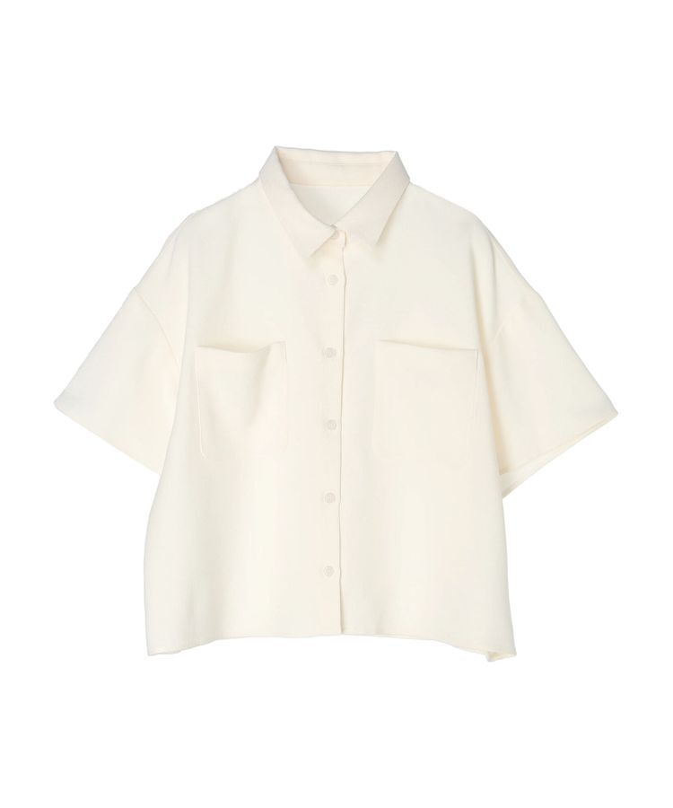 GARAGE OF GOOD CLOTHING「スラブツイルハーフスリーブブラウス」|シャツ・ブラウス|