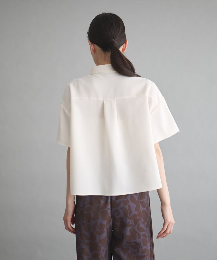 GARAGE OF GOOD CLOTHING「スラブツイルハーフスリーブブラウス」|シャツ・ブラウス|