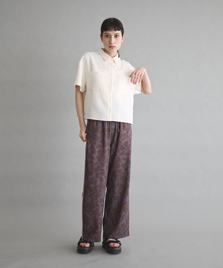 GARAGE OF GOOD CLOTHING「スラブツイルハーフスリーブブラウス」|シャツ・ブラウス|