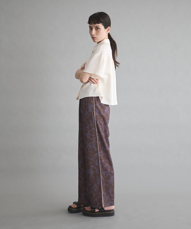 GARAGE OF GOOD CLOTHING「スラブツイルハーフスリーブブラウス」|シャツ・ブラウス|