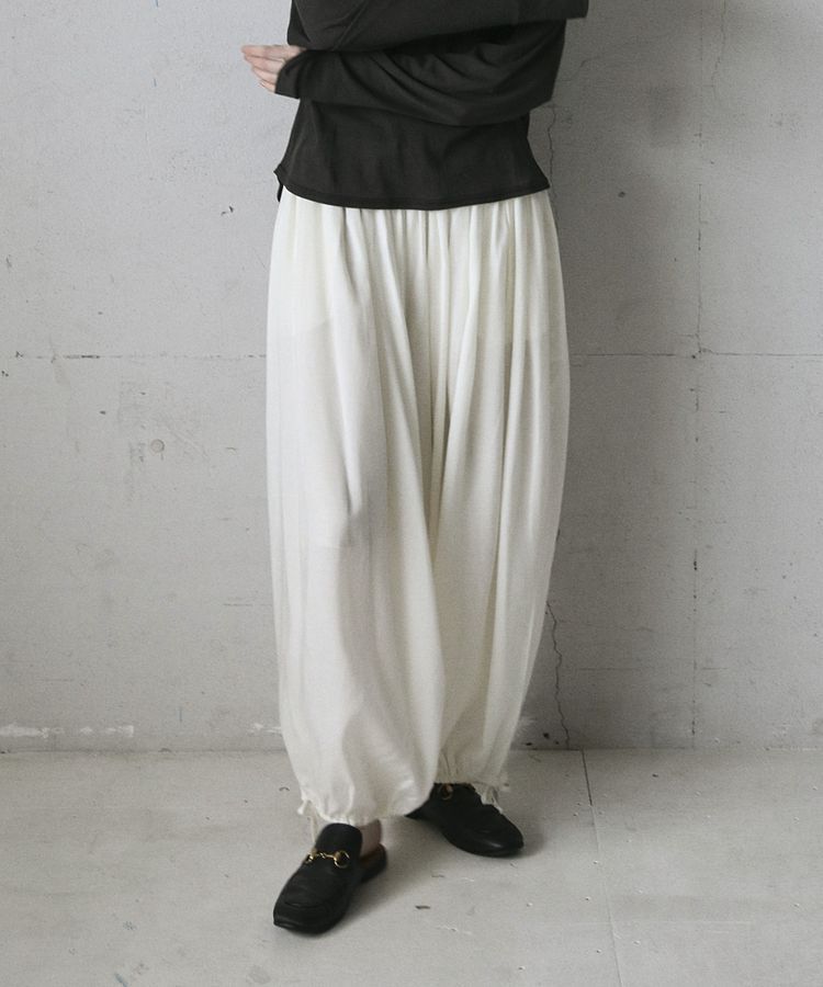 GARAGE OF GOOD CLOTHING「バルーンギャザーロングパンツ」|その他|Off White