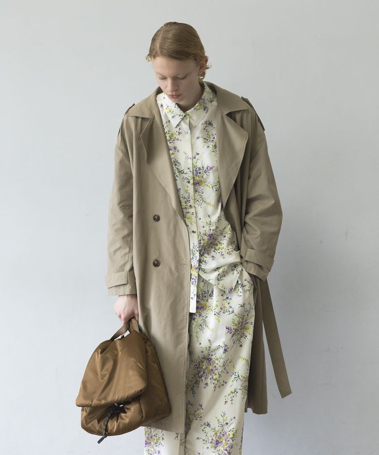 GARAGE OF GOOD CLOTHING「【日本製】ピーチファイユフラワープリントロングシャツ」|シャツ・ブラウス|