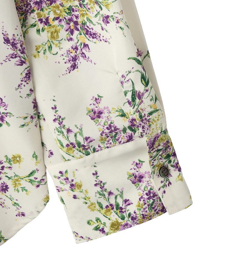 GARAGE OF GOOD CLOTHING「【日本製】ピーチファイユフラワープリントロングシャツ」|シャツ・ブラウス|