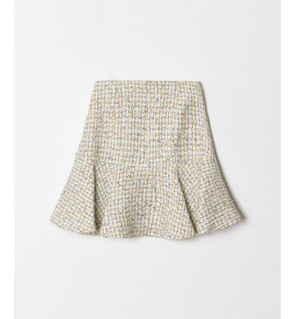 LOULOU WILLOUGHBY「【LOULOU WILLOUGHBY】LINTONツイードセミフレアスカート」|フレア|