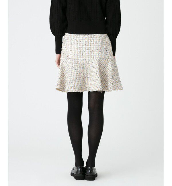 LOULOU WILLOUGHBY「【LOULOU WILLOUGHBY】LINTONツイードセミフレアスカート」|フレア|