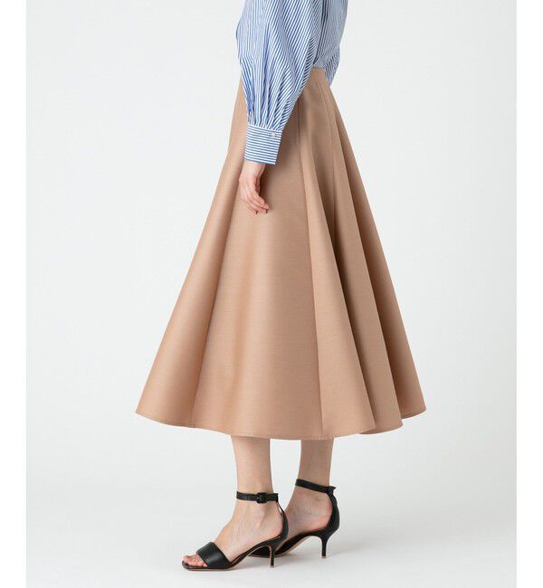 LOULOU WILLOUGHBY「【LOULOU WILLOUGHBY】シルクウールマーメイドフレアスカート」|フレア|